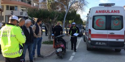 Otomobille motosiklet çarpıştı: 1 yaralı