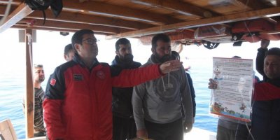 Bodrum'da amatör balıkçılar ve olta balıkçılığı yapan tekneler denetlendi