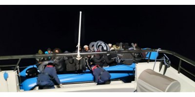Bodrum açıklarında geri itilen 18 kaçak göçmen kurtarıldı