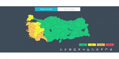 Meteoroloji'den 3 il için 'turuncu' kodlu uyarı