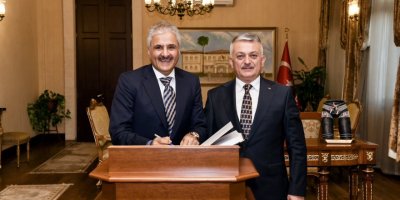 Vali Yazıcı, Kuveyt Büyükelçisi Alenzi'yi kabul etti