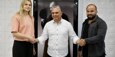 Voleybolcu ve başpehlivandan ortak ziyaret