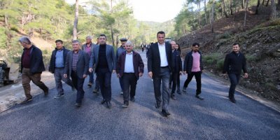 Dirgenler-Ortabağ-Gürsu yoluna sıcak asfalt