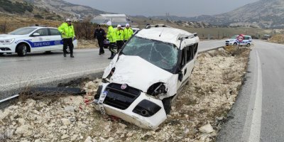 Takla atan aracın sürücüsü hayatını kaybetti