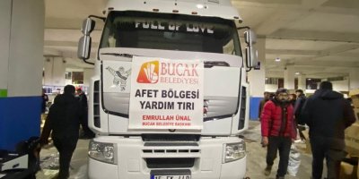 Bucak'tan deprem bölgesine yardım
