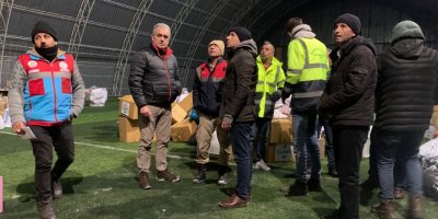 Yardımlar deprem bölgesine ulaştı
