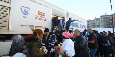 Hatay'da depremzedeler için her gün 70 bin kişilik sıcak yemek