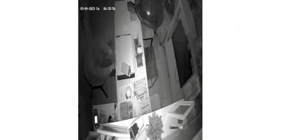 Hırsızlık anı güvenlik kamerasında