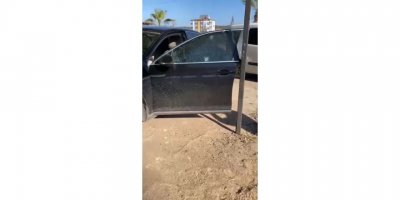 Eski başkanın oğlunun otomobili kurşunlandı