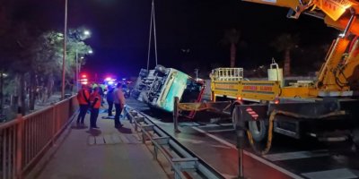 Alanya Kestelspor kafilesi kaza yaptı: 15 yaralı