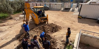 ASAT, Hatay Kırıkhan'da sahra hastanesine su verdi