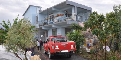 Gazipaşa'da ev yangını