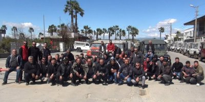 Safari işletmecilerinden konvoylu 'muayene' eylemi