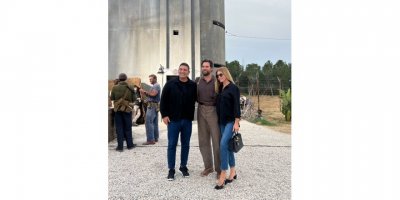 Antalya'daki film setinde 'Superman'