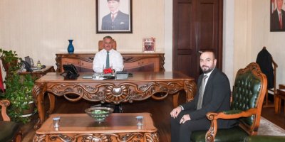 Vali Yazıcı, İl Sağlık Müdürü Karahan'ı makamında kabul etti