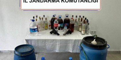 Muğla'da sahte içki operasyonu; 2 gözaltı