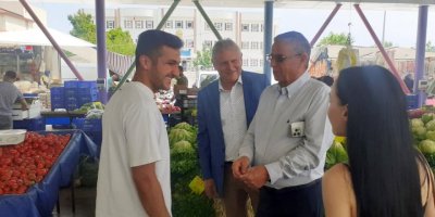 Başkan Topaloğlu, Kuzdere pazarında