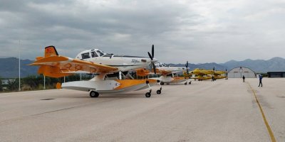 Yangın uçakları göreve hazır