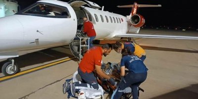 Fethiye'de salça kazanına kazana düşen Öykü, ambulans uçakla İstanbul'a sevk edildi