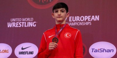 Milaslı güreşçi Avrupa üçüncüsü oldu