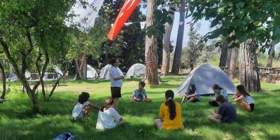 Doğa kampına yoğun ilgi