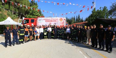 Muğla'da gönüllü İtfaiyeciler sertifikalarını aldı