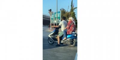 Trafikteki motosikletliye 'alkol' tepkisi