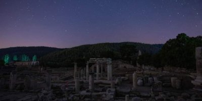 Antik kentte, perseid meteor yağmuru gözlendi