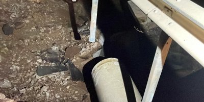 Bodrum'da isale hattı patladı, yol trafiğe kapandı