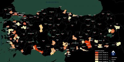 'Konuşan' haritalar, il potansiyeli yüksek 67 ilçeyi belirledi