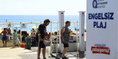 Engelsiz Plaj turistlerin de gözdesi