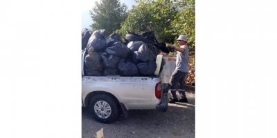 Kemer'de temizlik çalışmaları