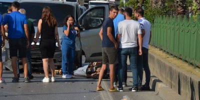 Fırın çalışanı kazada yaralandı