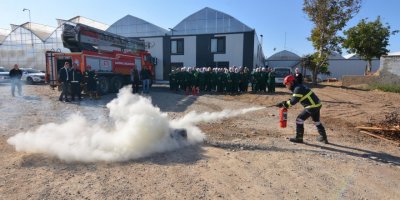 Seralar bölgesinde yangın tatbikatı