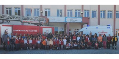 Öğrencilere yangın eğitimi