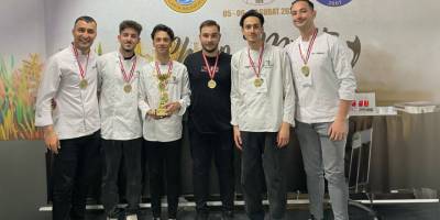 Gastronomi öğrencileri madalyaları topladı