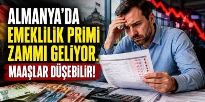 Almanya’da emeklilik sigortası primi artıyor: Maaşlardan yıllık 510 Euro daha fazla kesilecek