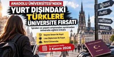 Anadolu Üniversitesi Yurt Dışı Programları için son başvuru tarihi 2 Kasım 2026