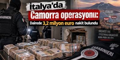 İtalya’da Camorra operasyonu: Dairede 3,2 milyon euro nakit bulundu