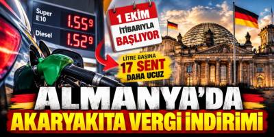Almanya'da akaryakıta vergi indirimi: 1 Ekim'de başlıyor
