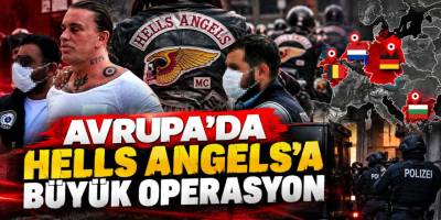 Hells Angels’a Avrupa’da dev operasyon: 4 ülkede 100’den fazla baskın