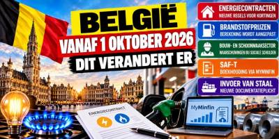 Nieuwe regels vanaf 1 oktober in België