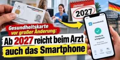 Gesundheitskarte vor großer Änderung: Ab 2027 reicht beim Arzt auch das Smartphone