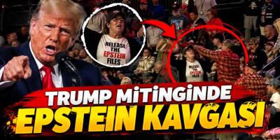 Trump mitinginde Epstein kavgası: Protestocuya yumruk!
