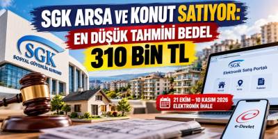 SGK Arsa ve Konut Satıyor: En Düşük Tahmini Bedel 310 Bin TL