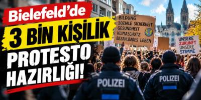 Bielefeld’de 3 bin kişilik protesto hazırlığı!
