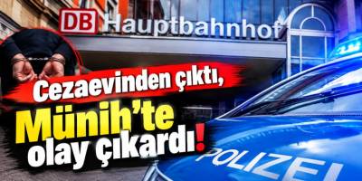 Münih Tren İstasyonu'nda Polis Alarmı: Cezaevinden Yeni Çıkmıştı