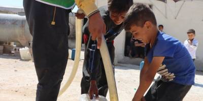 İdlib'de su kuyusu sevinci