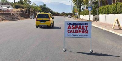 Kepez’de asfalt çalışması