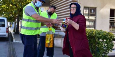 Tuzla’da atık yağ biriktirene temizlik seti